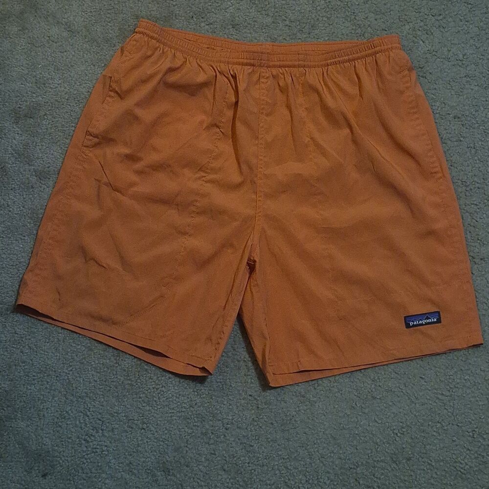Patagonia Baggies Shorts 6” Inseam Orange Stretch Swim Men's Large
